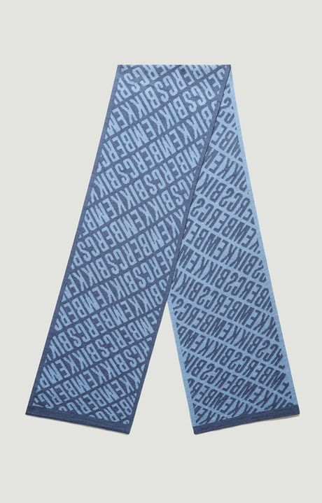 Scarf with all-over logo 25x182 cm, NAVY DENIM Scarf with all-over logo 25x182 cm, NAVY DENIM, hi-res-1