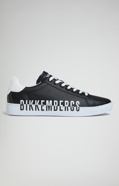 Men's sneakers - Recoba M logo, BLACK/WHITE Men's sneakers - Recoba M logo, BLACK/WHITE, hi-res-1