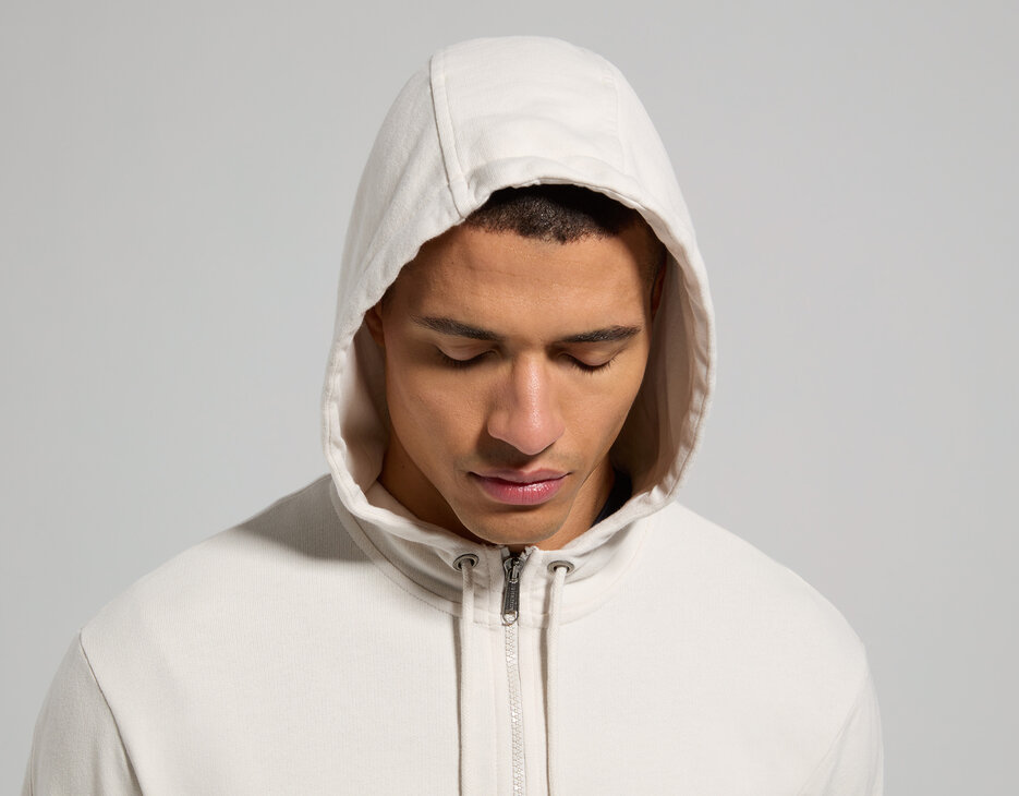 Men's hoodie, WHITE/SAND Men's hoodie, WHITE/SAND, hi-res-1