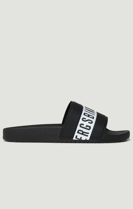 Women's Pool slides, BLACK Women's Pool slides, BLACK, hi-res-1