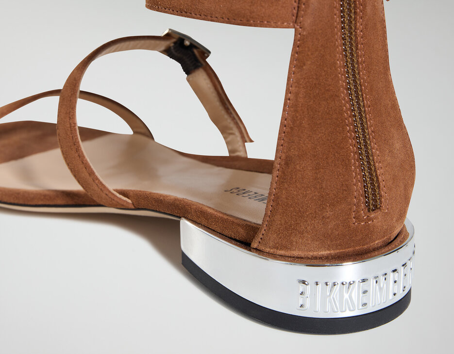 Women's flat sandals - Izabel, BRANDY Women's flat sandals - Izabel, BRANDY, hi-res-1