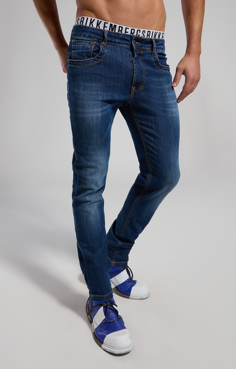 Slim fit men's jeans, BLUE DENIM LAV.RINSE, hi-res-1
