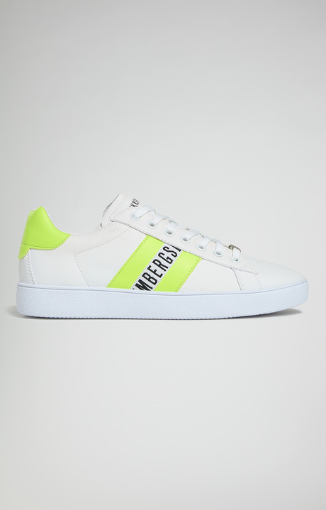 Men's sneakers - Recoba M, WHITE/FLUO YELLOW Men's sneakers - Recoba M, WHITE/FLUO YELLOW, hi-res-1