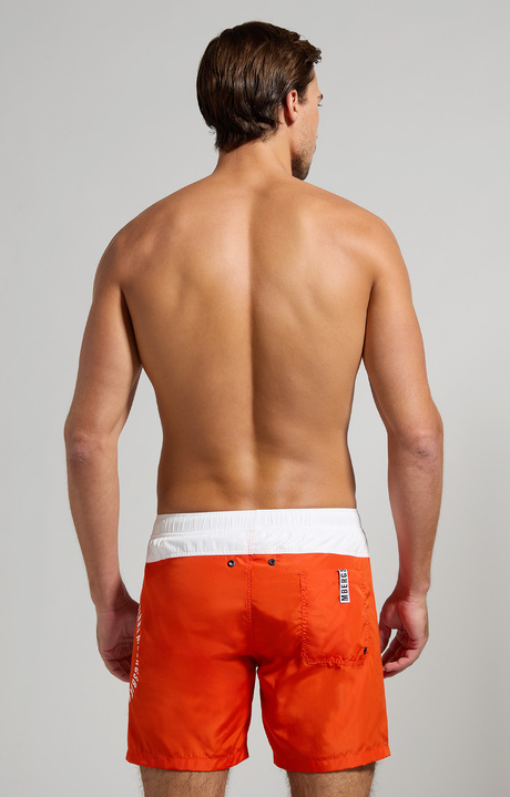 Men's colour block boardshorts, ORANGE.COM, hi-res-1