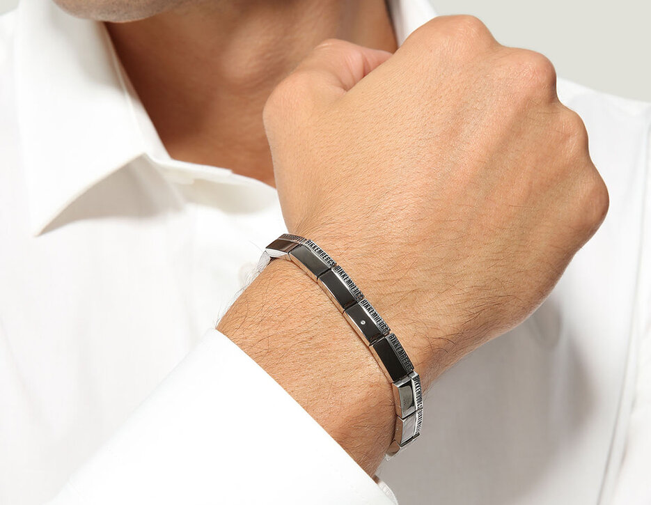 Bikkembergs men's bracelet with diamond, 019 Bikkembergs men's bracelet with diamond, 019, hi-res-1