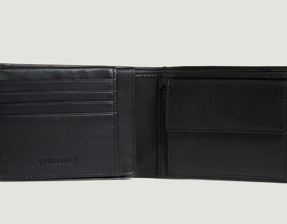 Men's flap wallet , BLACK Men's flap wallet , BLACK, hi-res-1