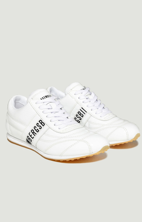 Bahia women's sneakers  in patent leather, WHITE Bahia women's sneakers  in patent leather, WHITE, hi-res-1