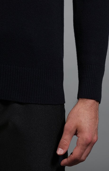 MAGLIA - KNITWEAR, NAVY/GREY, hi-res-1