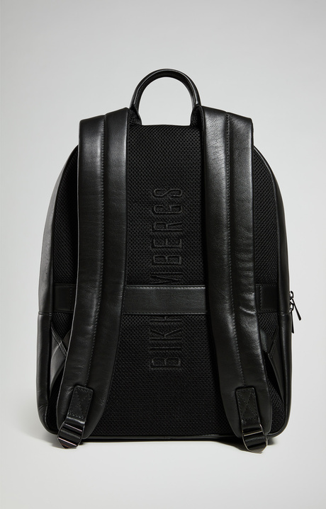 Byrne men's leather backpack, BLACK Byrne men's leather backpack, BLACK, hi-res-1