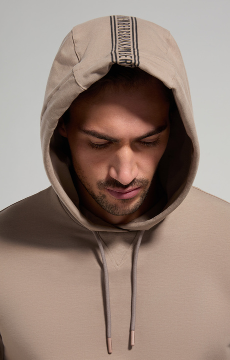 Men's stretch hoodie, CINDER, hi-res-1