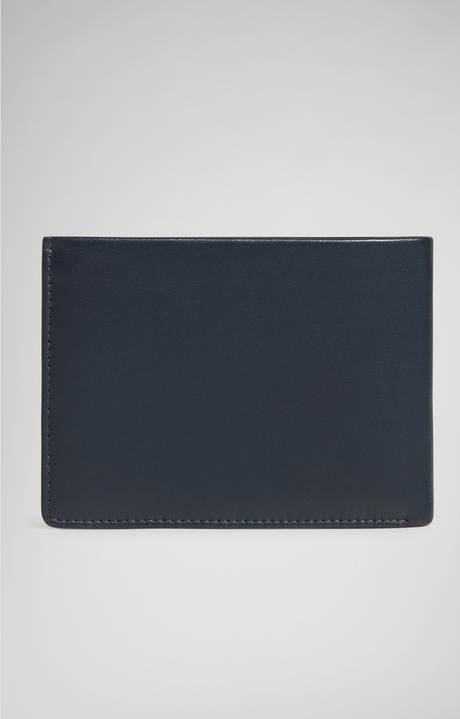 Men's wallet with embossed logo, BLUE Men's wallet with embossed logo, BLUE, hi-res-1