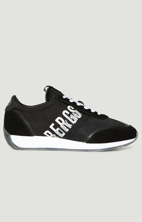 Women's multi-material sneakers Julie, BLACK Women's multi-material sneakers Julie, BLACK, hi-res-1