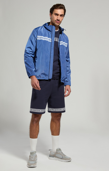 Men's shorts with tape, DRESS BLUES, hi-res-1