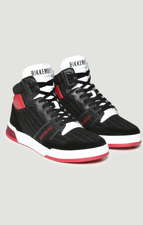 Sigger men's high top sneakers , BLACK Sigger men's high top sneakers , BLACK, hi-res-1