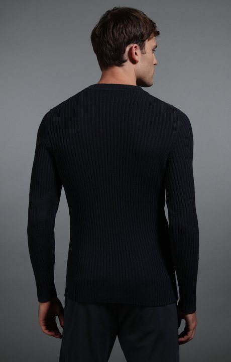 Men's navy sweater, NAVY Men's navy sweater, NAVY, hi-res-1