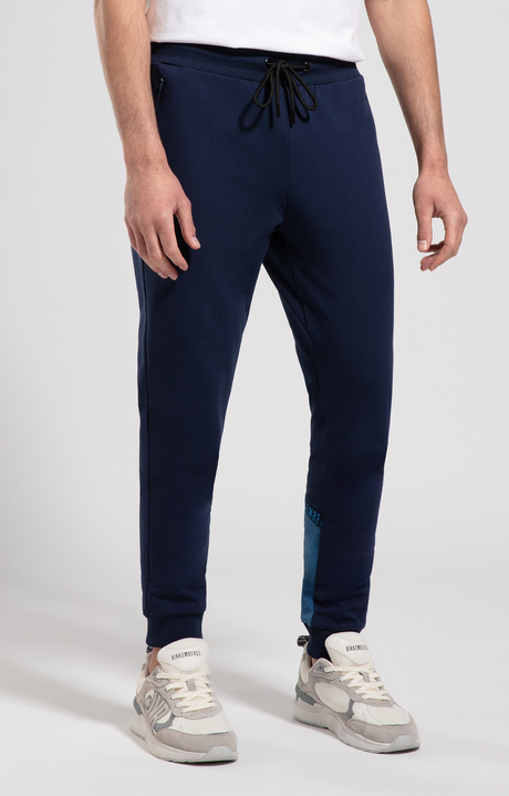 Men's joggers with intarsia, DRESS BLUES Men's joggers with intarsia, DRESS BLUES, hi-res-1