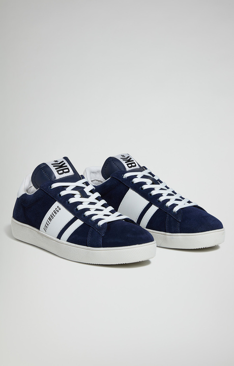 Men's sneakers - Recoba  logo, NAVY/WHITE Men's sneakers - Recoba  logo, NAVY/WHITE, hi-res-1
