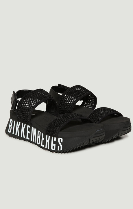 Women's platform sandals Rebeca, BLACK/WHITE Women's platform sandals Rebeca, BLACK/WHITE, hi-res-1