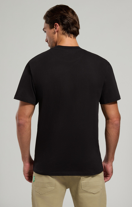 Men's print T-shirt, BLACK, hi-res-1