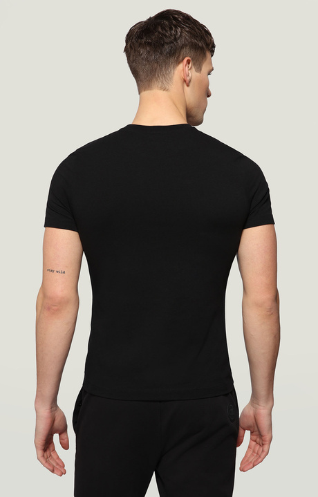 Men's T-shirt with Gym print, BLACK Men's T-shirt with Gym print, BLACK, hi-res-1