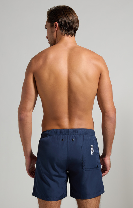 Striped men's boardshorts, NAVY, hi-res-1