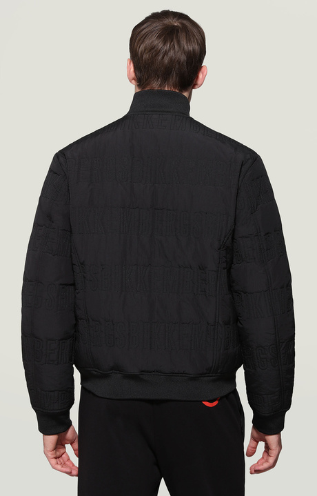 Men's quilted puffer jacket, BLACK Men's quilted puffer jacket, BLACK, hi-res-1