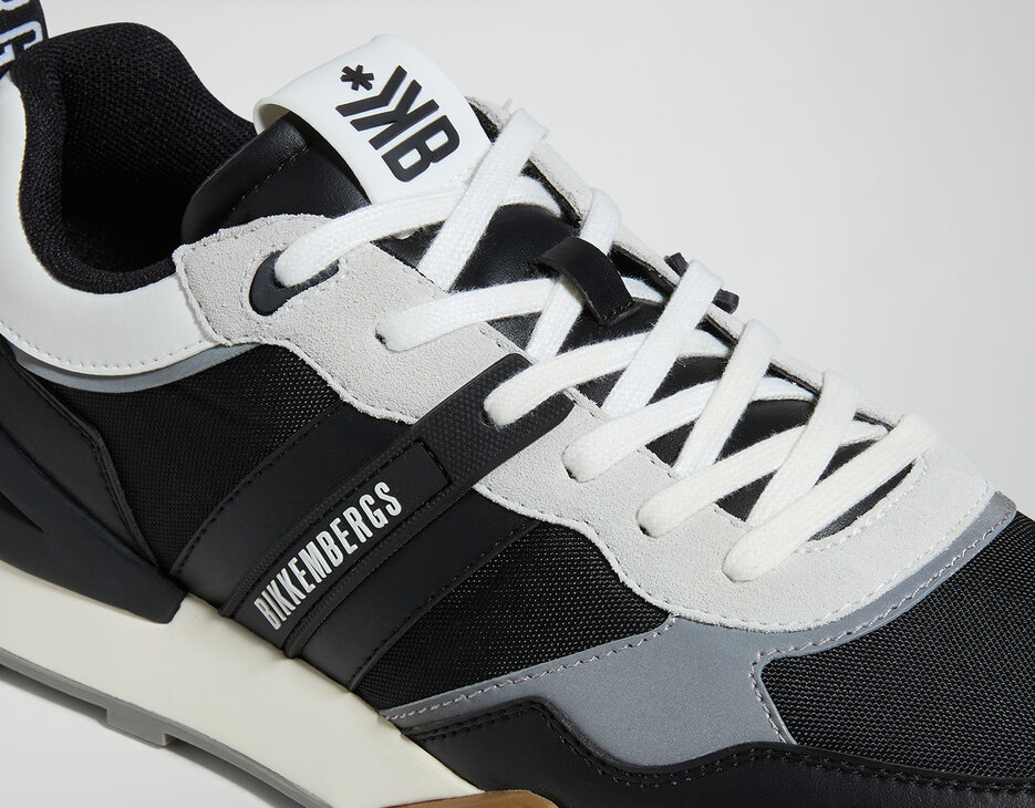 Men's sneakers - Retrò M, BLACK/SILVER/WHITE Men's sneakers - Retrò M, BLACK/SILVER/WHITE, hi-res-1