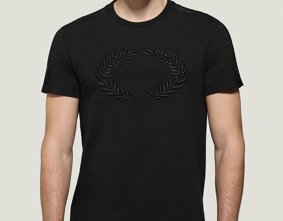 Men's T-Shirt cursive logo, BLACK Men's T-Shirt cursive logo, BLACK, hi-res-1