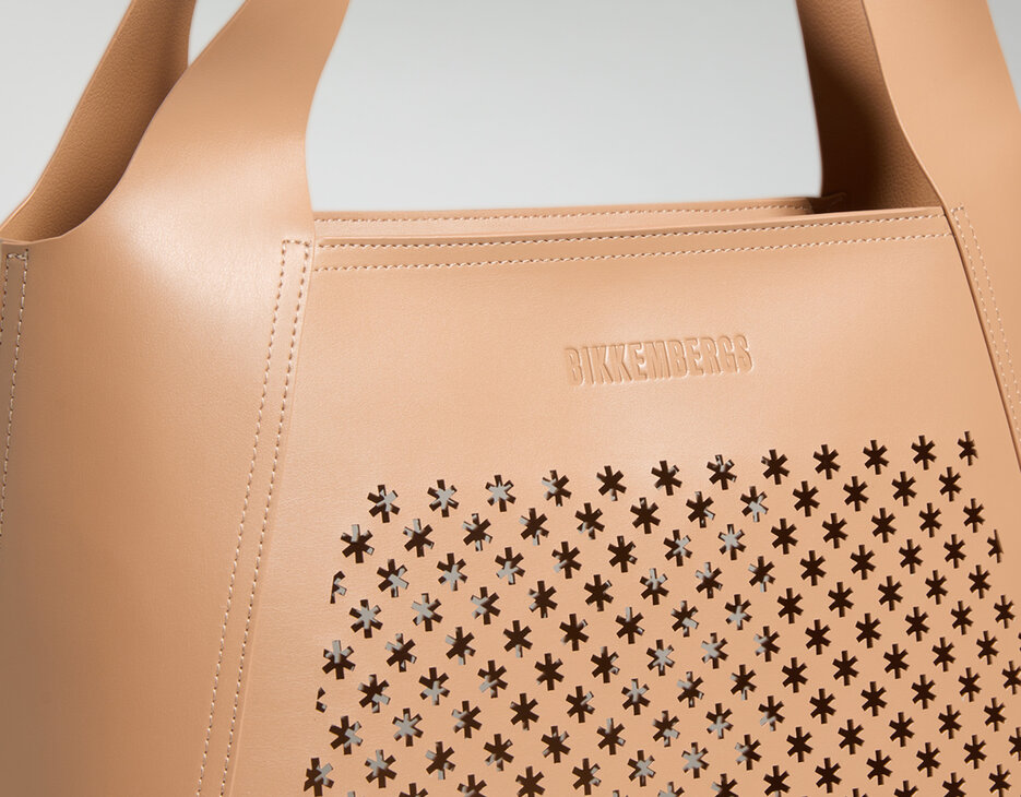 Squad perforated women's maxi bag, TAN Squad perforated women's maxi bag, TAN, hi-res-1