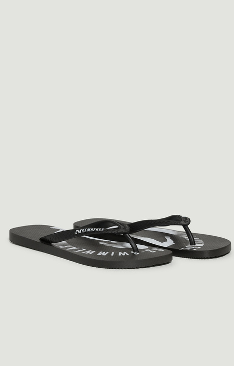 MEN'S FLIP FLOPS, BLACK MEN'S FLIP FLOPS, BLACK, hi-res-1