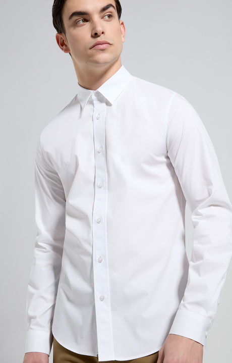 Men's shirt with tape, WHITE Men's shirt with tape, WHITE, hi-res-1