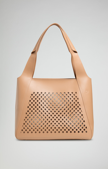 Squad perforated women's maxi bag, TAN Squad perforated women's maxi bag, TAN, hi-res-1
