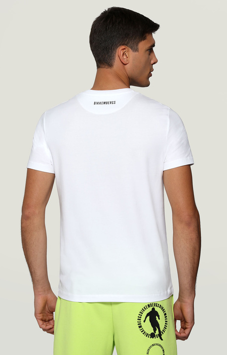 Men's T-shirt with patch, OPTICAL WHITE Men's T-shirt with patch, OPTICAL WHITE, hi-res-1