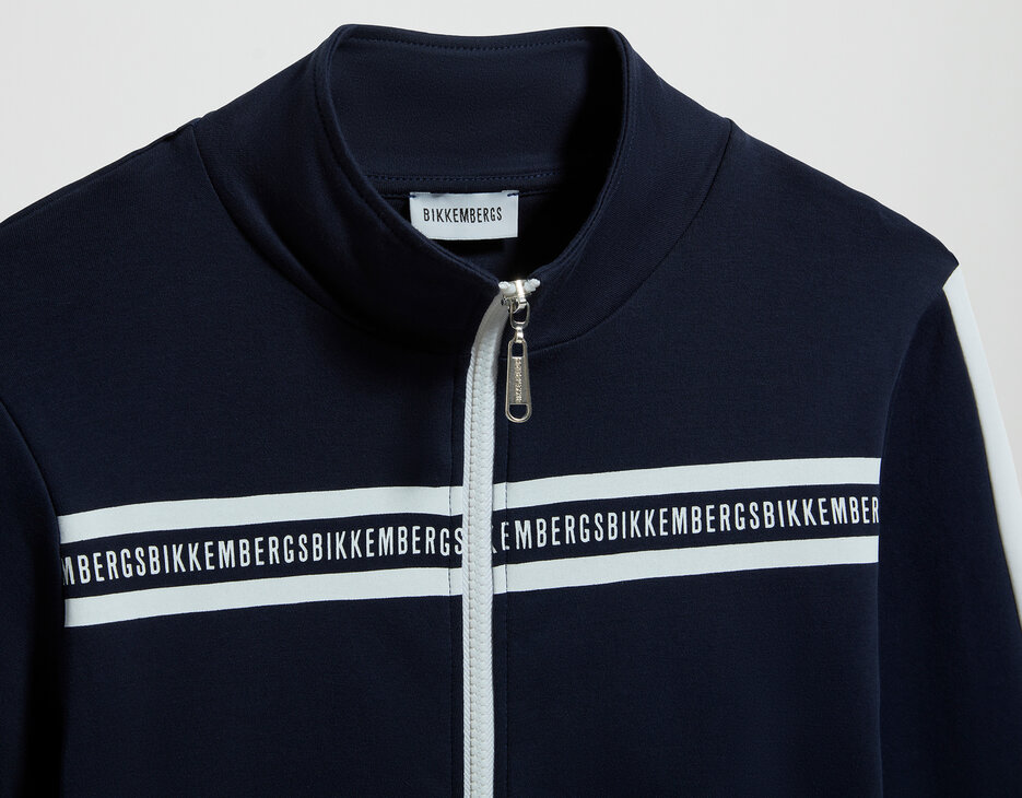 Boy's zip sweatshirt, NAVY Boy's zip sweatshirt, NAVY, hi-res-1