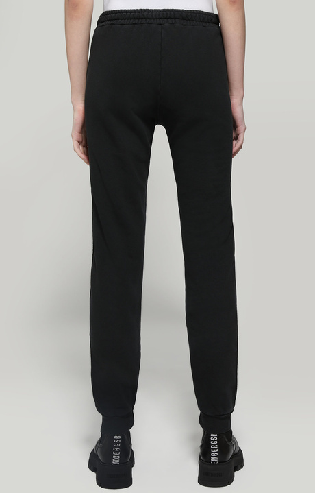 Women's joggers - garment dyed, BLACK Women's joggers - garment dyed, BLACK, hi-res-1