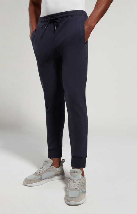 Embroidered men's joggers, DRESS BLUES, hi-res-1