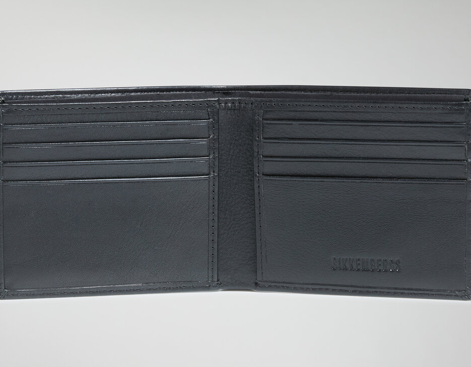 Link men's two-fold wallet, BLACK Link men's two-fold wallet, BLACK, hi-res-1