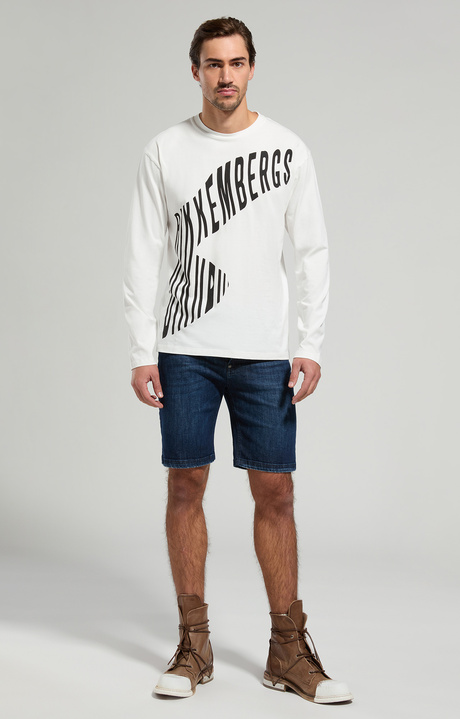 Men's print jersey T-shirt, WHITE, hi-res-1
