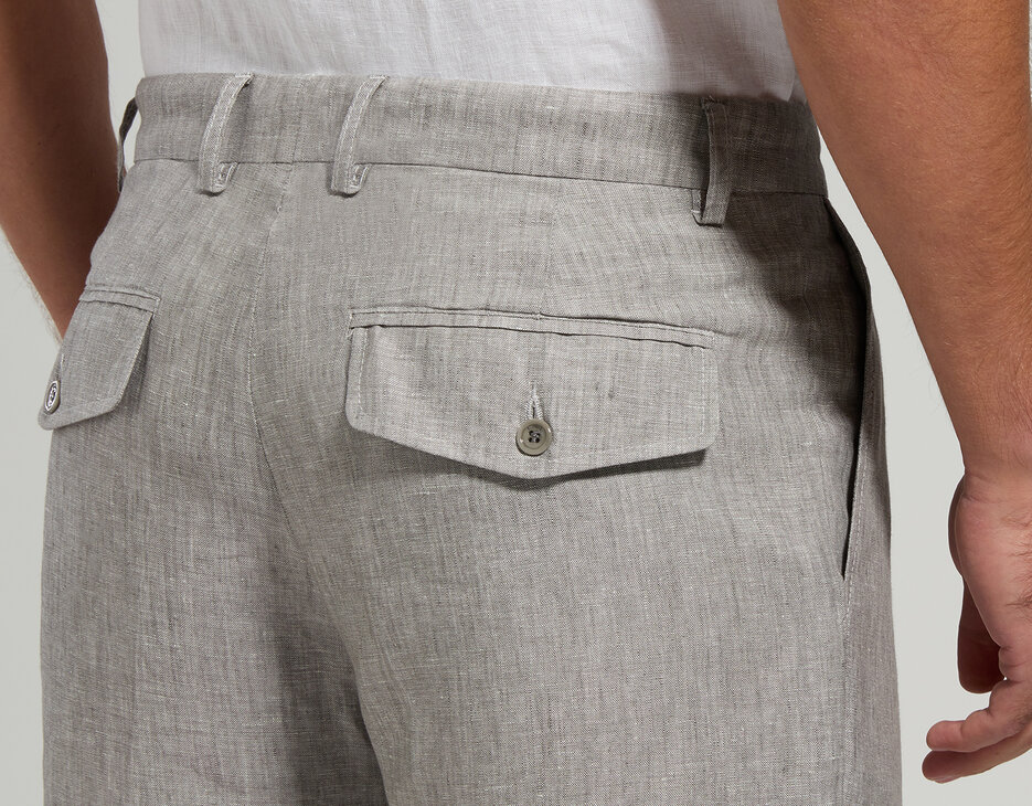 Men's bermuda shorts, GREY Men's bermuda shorts, GREY, hi-res-1
