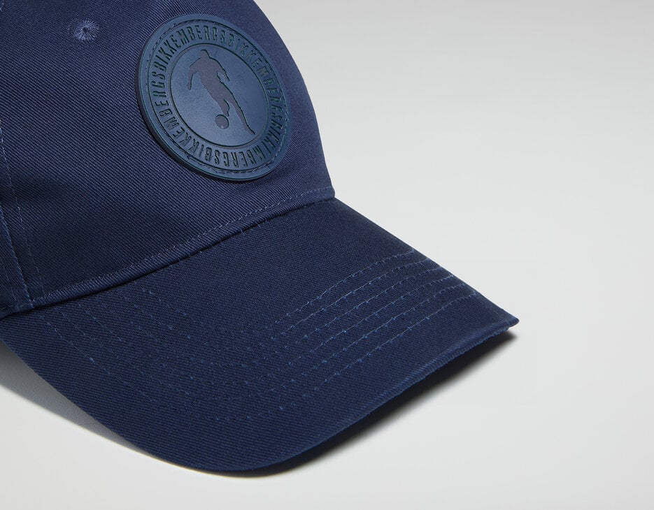 Men's baseball cap with patch, BLUE Men's baseball cap with patch, BLUE, hi-res-1