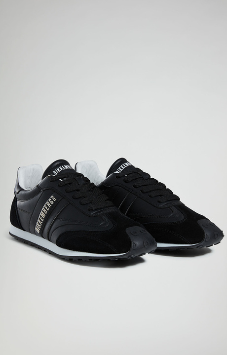 Multi-material men's sneakers - Guti M, BLACK Multi-material men's sneakers - Guti M, BLACK, hi-res-1