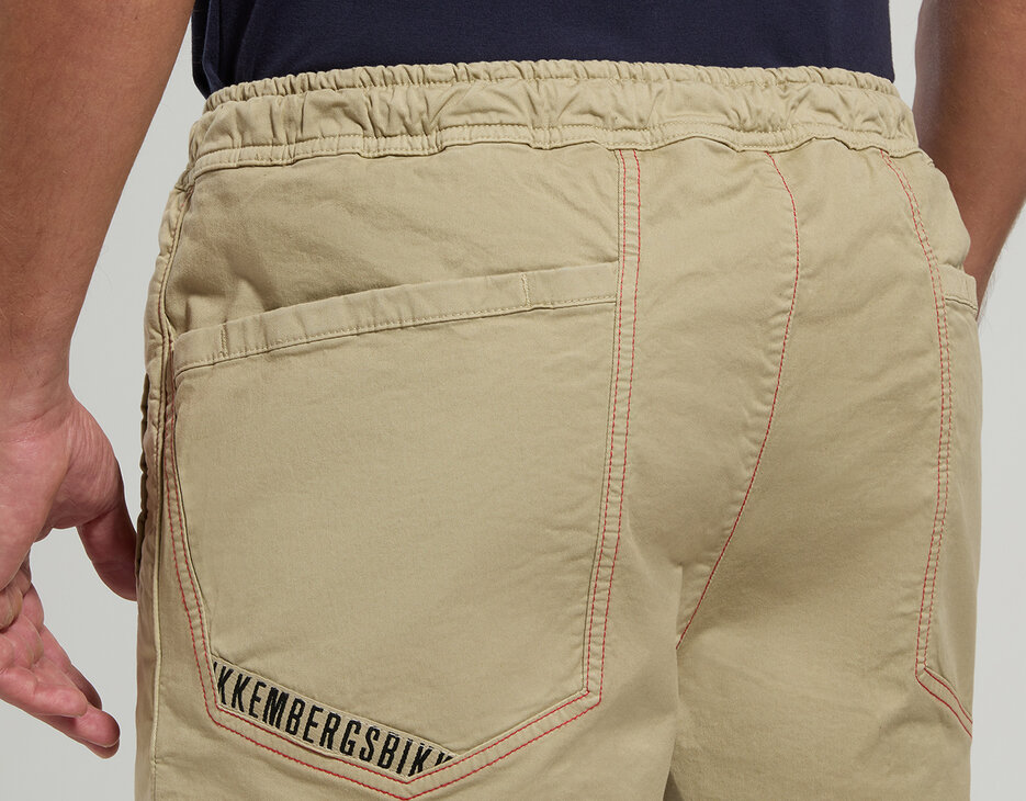Men's shorts with elasticized waist, SPONGE Men's shorts with elasticized waist, SPONGE, hi-res-1