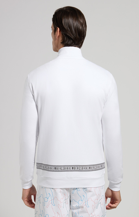 Men's stretch sweatshirt, WHITE Men's stretch sweatshirt, WHITE, hi-res-1