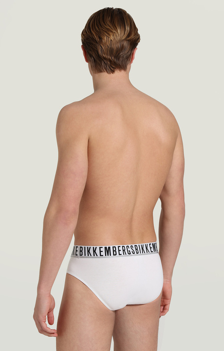 3-pack men's briefs in stretch cotton, WHITE 3-pack men's briefs in stretch cotton, WHITE, hi-res-1