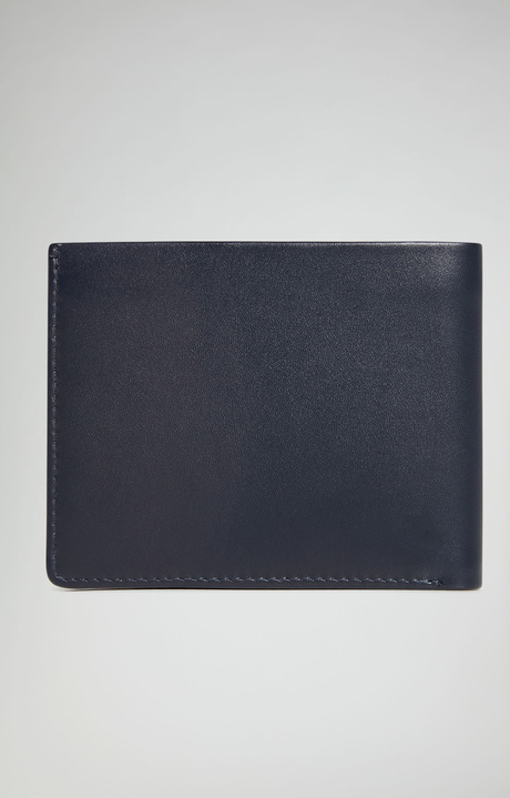 Men's wallet with embossed logo, BLUE Men's wallet with embossed logo, BLUE, hi-res-1