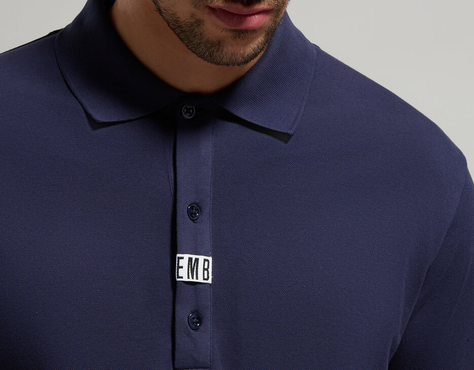 Stretch piquet men's polo shirt, DRESS BLUES Stretch piquet men's polo shirt, DRESS BLUES, hi-res-1