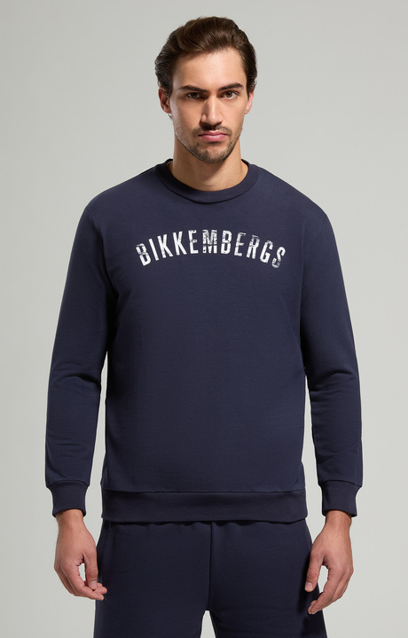 Men's stretch sweatshirt, DRESS BLUES, hi-res-1