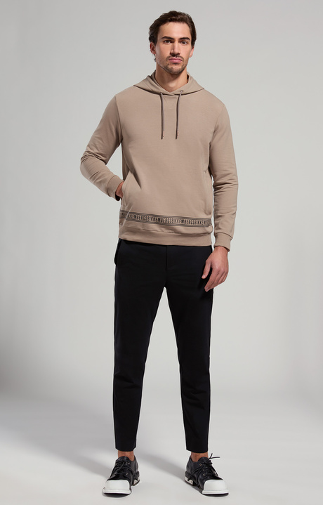 Men's stretch hoodie, CINDER, hi-res-1