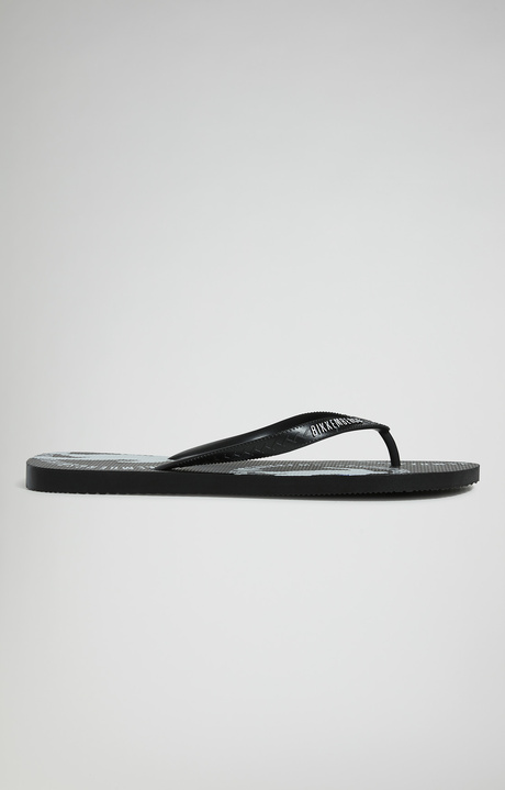 Men's flip flops with sack, BLACK Men's flip flops with sack, BLACK, hi-res-1