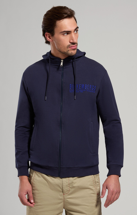Embroidered men's sweatshirt , DRESS BLUES, hi-res-1